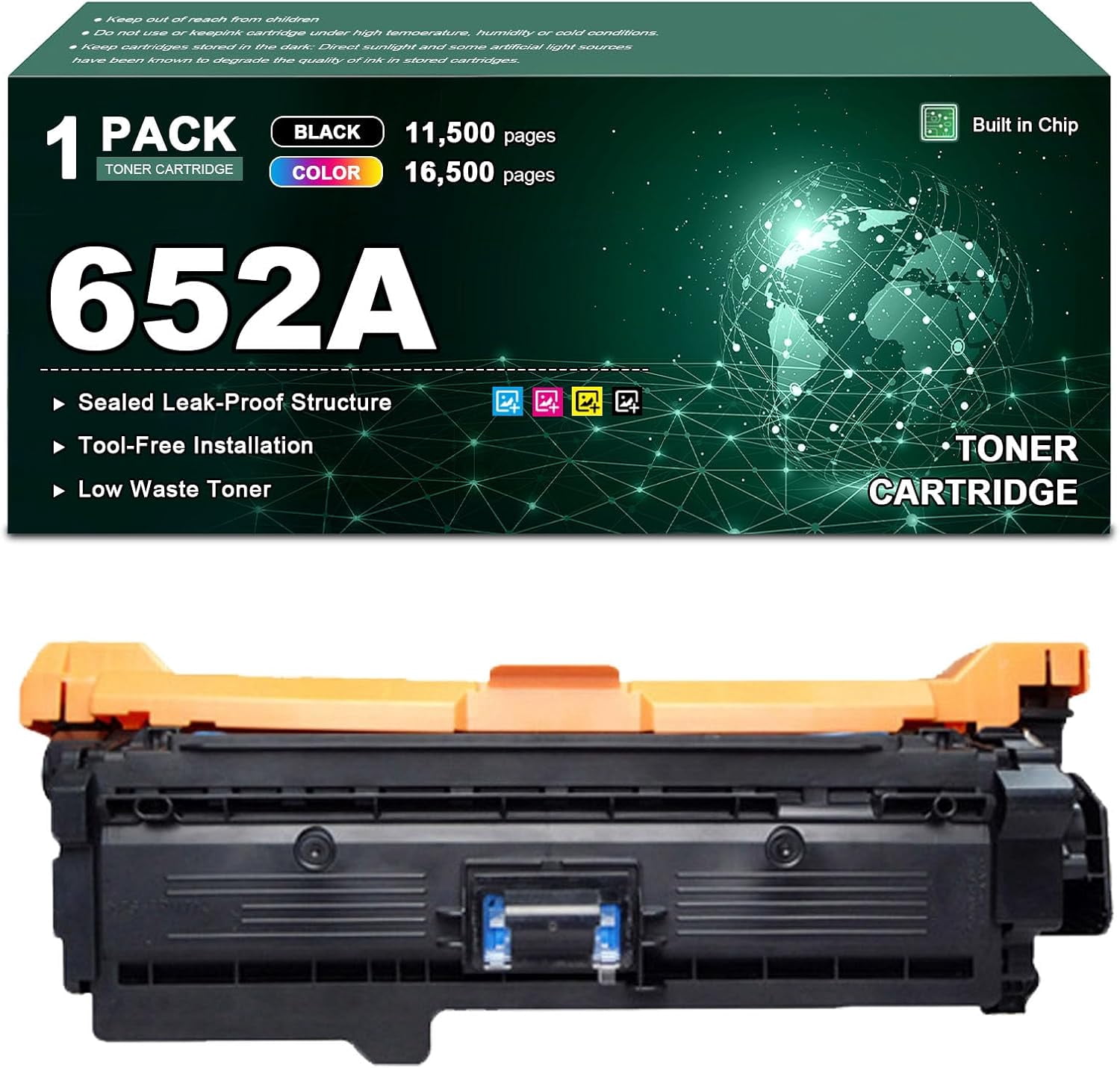 652A CF320A CF321A CF322A CF323A Toner Cartridge Compatible for ...