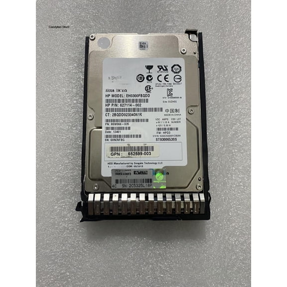 653960-001 300G 15K SAS 6G 2.5 652611-B21 Server Hard Disk