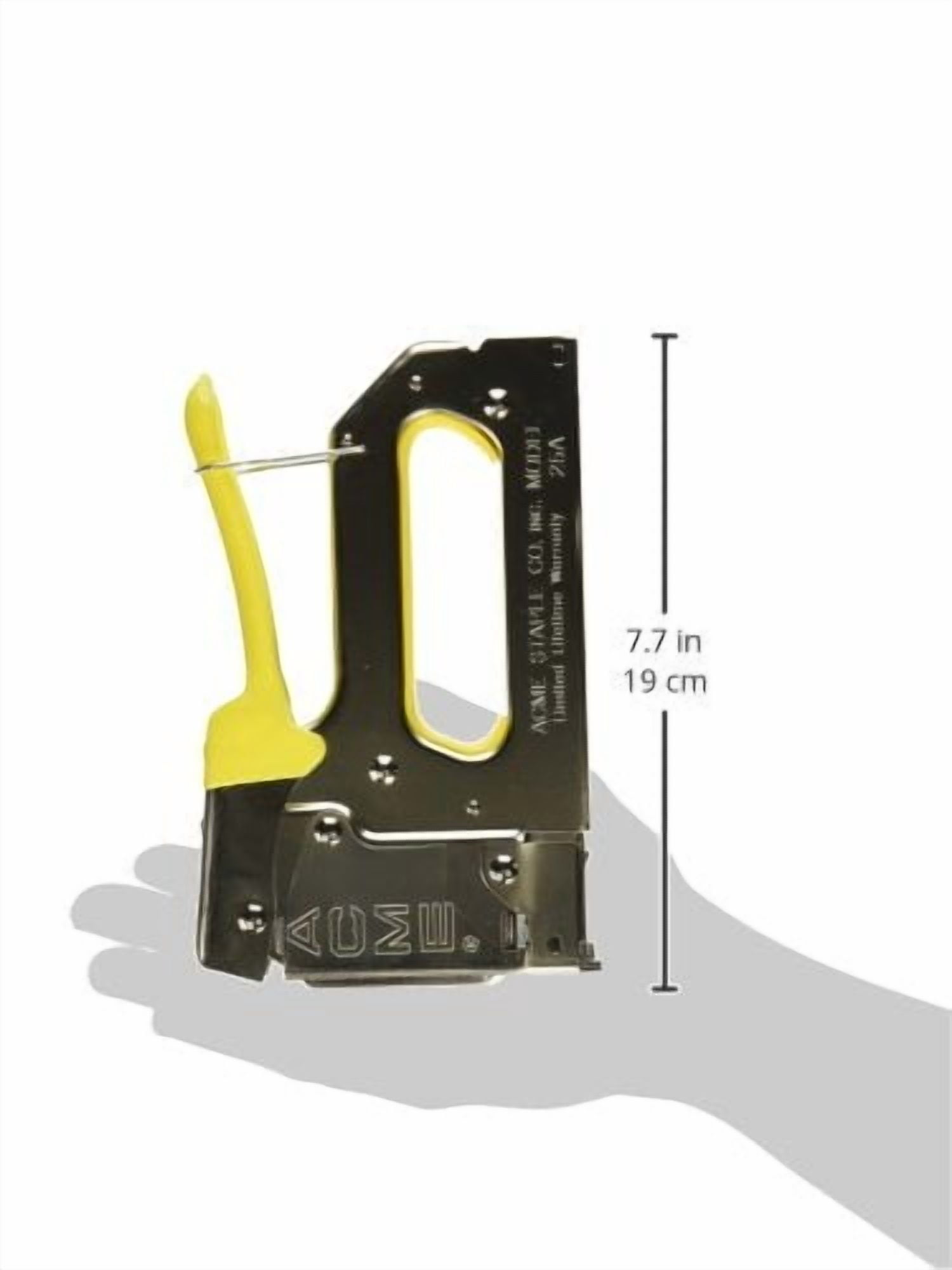 654025B 25A Staple Gun with Bottom-Load Magazine Crown, 1/4