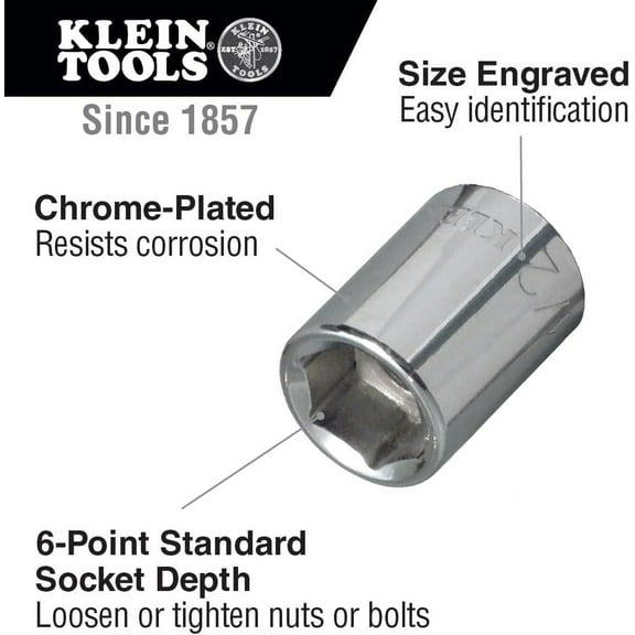 65500 1/4-Inch Drive Socket Wrench Set with Spinner Handle, Ratchet, and 2 Extensions, Case Included, 13-Piece