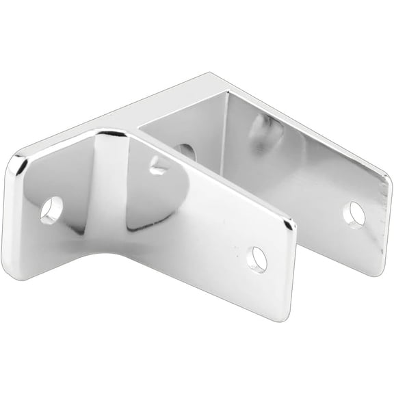 - 656-6395- single ear wall bracket for 1-1/4 inch panel, zinc alloy, chrome plated (single pack)