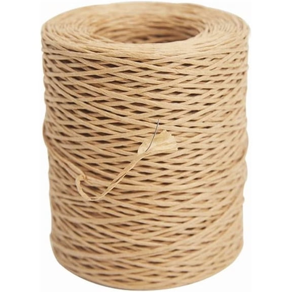 656 Feet Floral Wire, 2mm Bind Wire Wrap Twine, Paper Covered Rustic Vine for Arrangements, Flower Crowns, Grapevine Wreath Making, Wedding Decorating, DIY Projects (Khaki)
