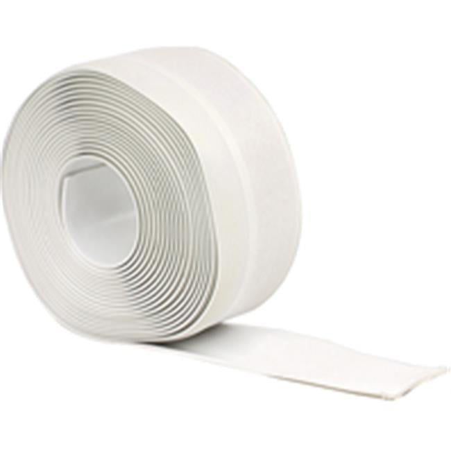 White Vinyl Adhesive Back Wall Base Roll, 2.5" x 20'