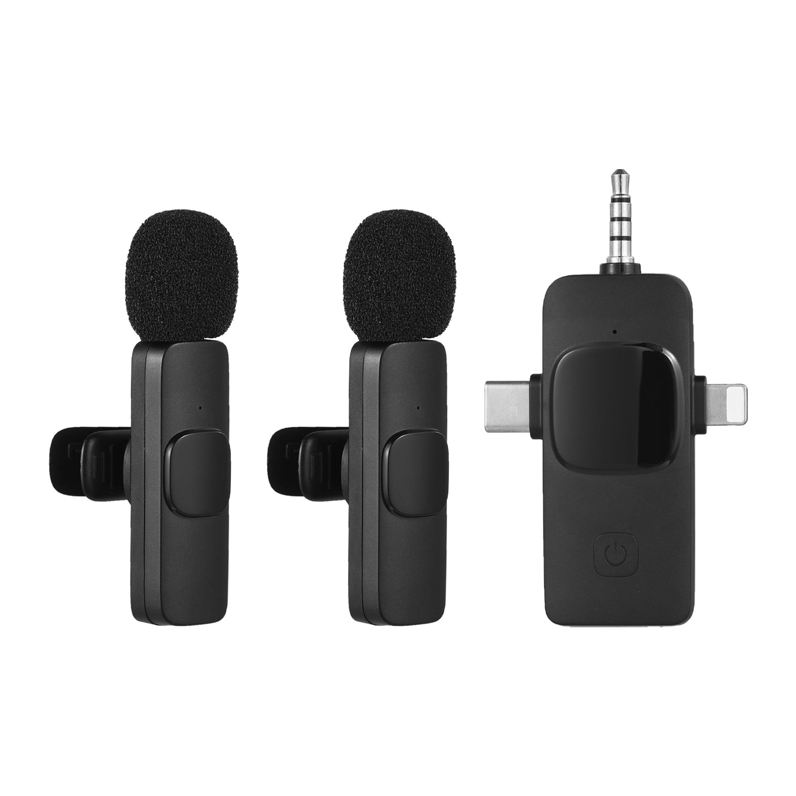 6588 3in1 Wireless Collar Clip Microphone Clipon Microphone Mic and