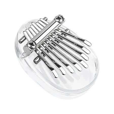 6588 8 Key Thumb Piano Finger Piano Transparent Acrylic Finger Keyboard Musical Instrument