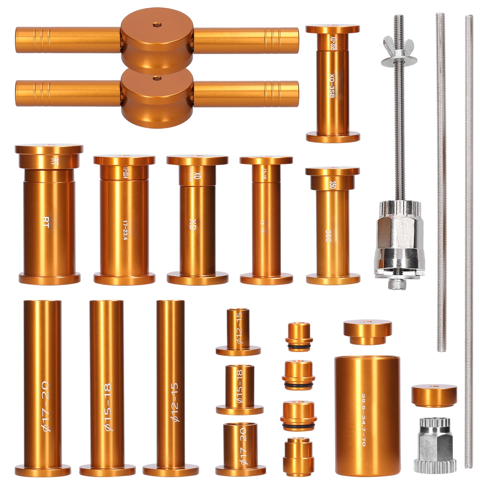 6588 Bike Hub Bearing Tool Kit, Quick Release Thru Axle for Easy Installation and Removal