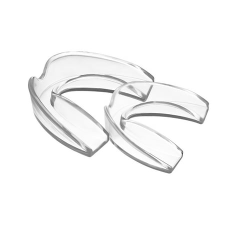 6588 Mouth Guard Set for Grinding with Storage Case 2 Pack Mouthguard Moldable Night Guards for Grinding