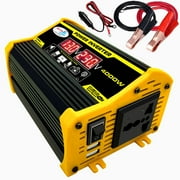 6588 Portable Inverter Car Power Inverters DC12Volt To AC110/220Volt Transformer 4000W Modified SineWave Inverter Dual USB LED Display Auto Inverters