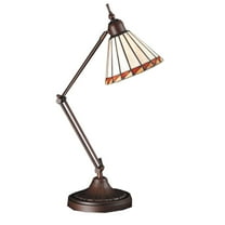 65946 Meyda 23"H Prairie Mission Adjustable Desk Lamp