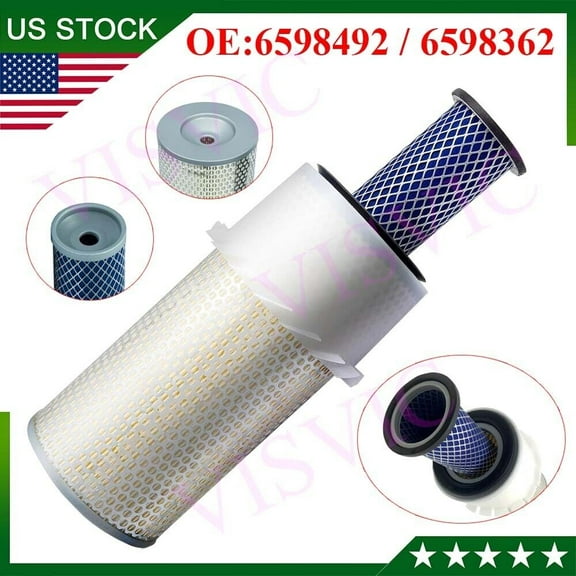6598492 6598362 Air Filter Kit Compatible With Bobcat T140 T180 T190 325 328 331