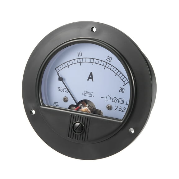65C5 Analog Current Panel Meter DC 30A Ammeter for Circuit Testing 1 PCS