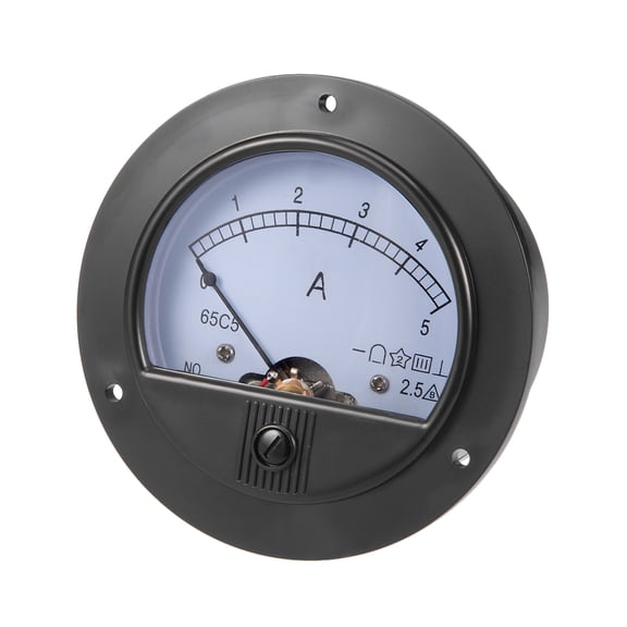 65C5 Analog Current Panel Meter DC 5A Ammeter for Circuit Testing 1 PCS