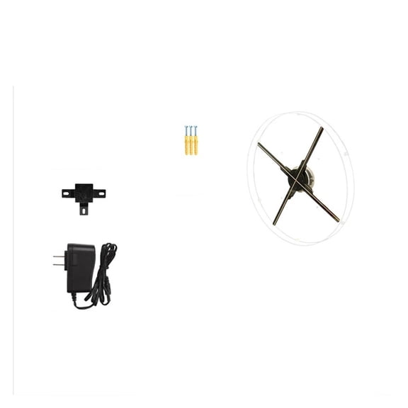 65CM WIFI Cloud 1152Pcs LED 3D Holographic Projector with Acrylic Cover Advertising Lights Display