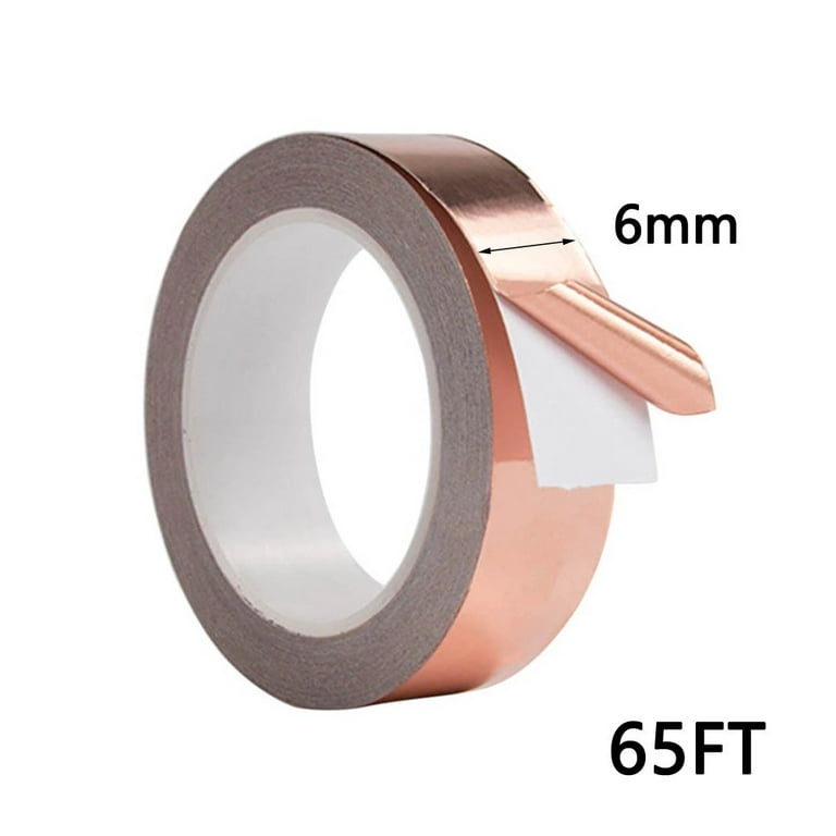 Double Sided Conductive Copper Foil Tape - 1/4 x 65 Feet