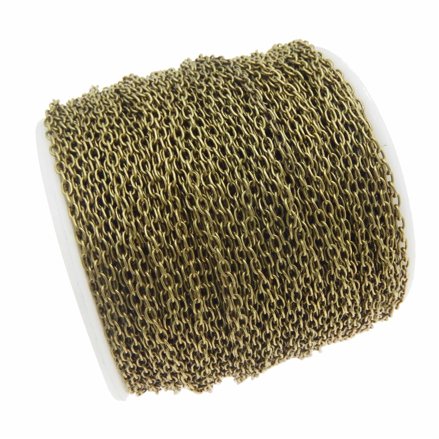 65Feet(20Meter) Solid Brass Bronze Color Chains Oval Cable Link 3x2xmm Chain Jewelry DIY Making Chains Accessories