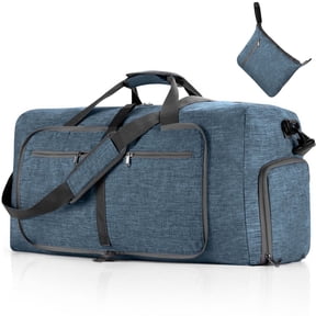 URSOFINE 65L Large Duffle Bag, Foldable Travel Gym Bag with Shoe Compartment, Lightweight Water Repellent Tear Resistant for Camping, Weekender, Overnight Travel