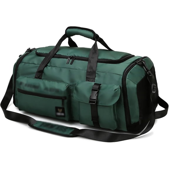 65L Waterproof Travel Duffel Bag - Multi-Functional Weekender Tote with Shoe & Wet Clothes Compartment, E, One Size, Bohemian
