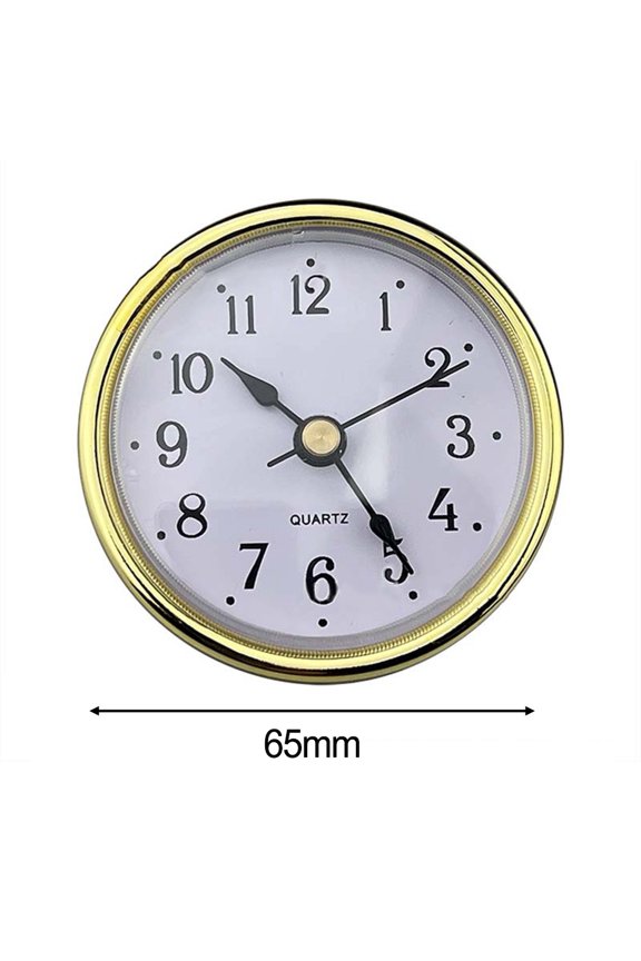 65MM Clock Aluminum Face Clock Sleek Appearance Sophisticated Look Standalone Piece Versatile Design Black Rubber Ring