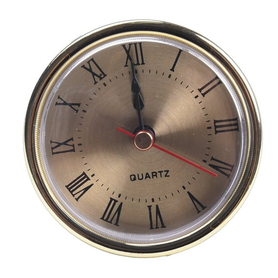 65MM Quartz Clock Inserts Movement Insert Movement Replacement DIY Gold Silvery Arabic Numbers Insert Gold Smile Home