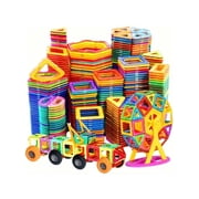 65PCS Big Size Magnetic Tiles Building Blocks, DIY Ferris Wheel STEM Construction Toys for Kids 3+, Multi-Shape Open Ended Building Play Set, Birthday Holiday Gift for Boys Girls