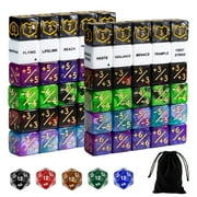 65PCS MTG Dice Keywords Counters Shield Life Counter 6 Sided Dice Set for Magic The Gathering CCG TCG Cards Gaming Accessories