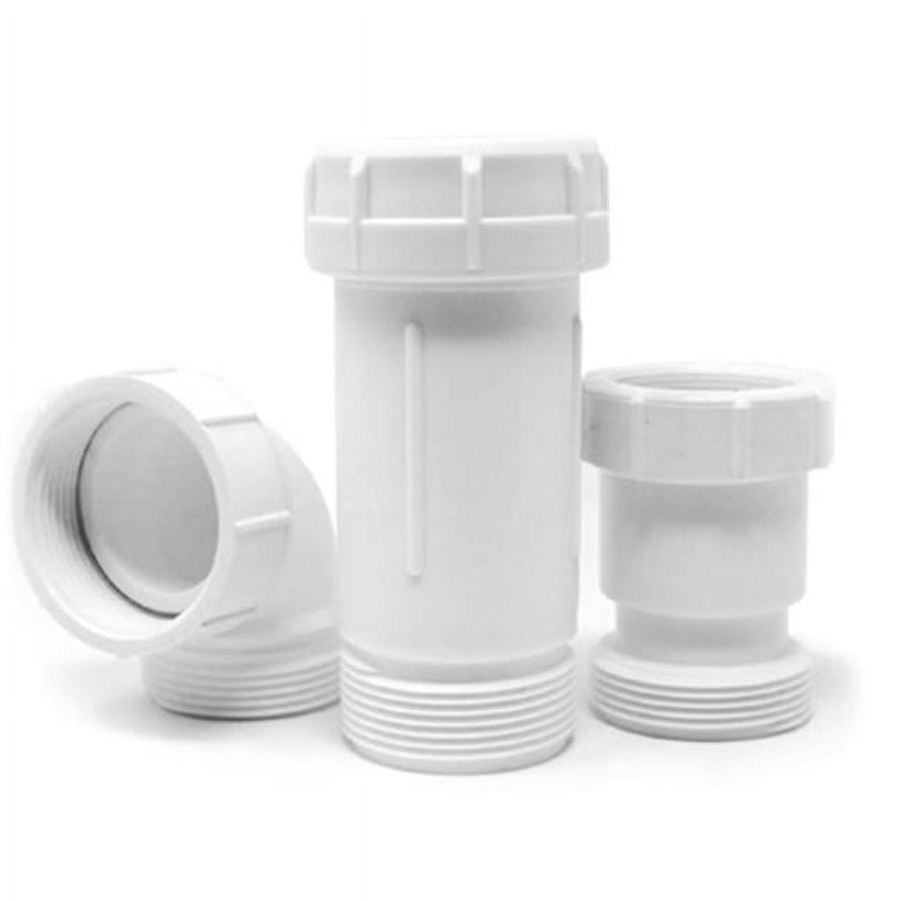 65UGAKIT1 Utopia UniGuard Plastic White PTrap Drain with Waterless Drain Valve