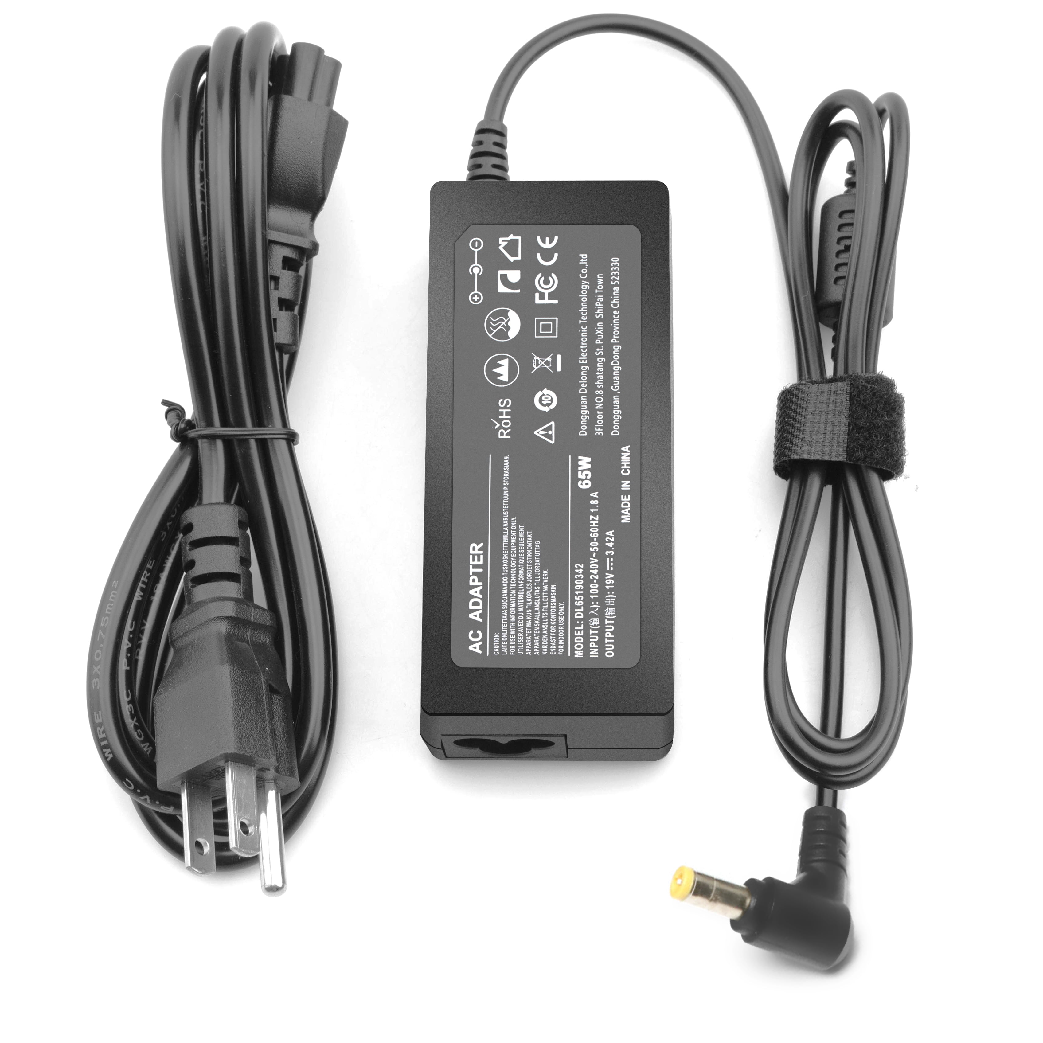 65W 19V 3.42A Laptop Charger Replacement for Toshiba Satellite C50 C55