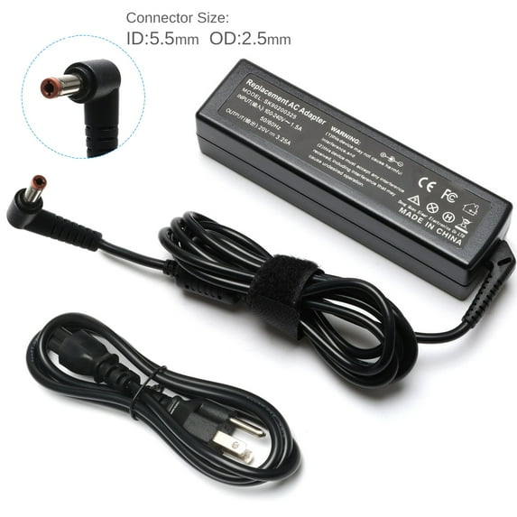 65W 20V 3.25A Laptop Charger Adapter Power Supply for Lenovo G570 B570 B575 G575 B470 IdeaPad N585 N580 P500 Z580 Z585 N586