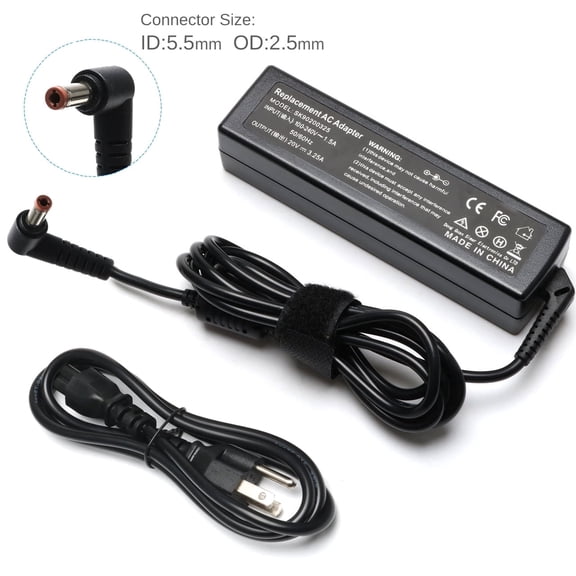 65W 20V 3.25A Laptop Charger Adapter Power Supply for Lenovo G570 B570 B575 G575 B470 IdeaPad N585 N580 P500 Z580 Z585 N586