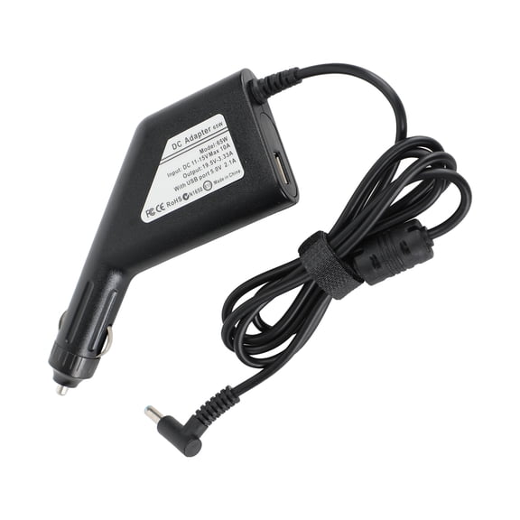 65W 4.5x3.0mm 19.5V 3.33A Car AC Adapter Power Charger Fir For HP Laptop