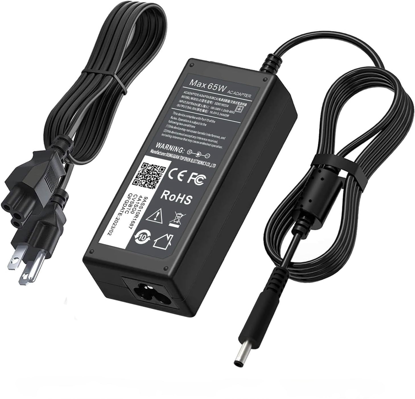 65W 45W AC Adapter Replacement for Dell Laptop Charger, for Dell inspiron 15 13 14 17, 3000 5000 7000 Series 5100 5567 5559 Latitude 5400 5480 5580 7480 3520 la65ns2-01 - 4.5mm and 7.4mm jack