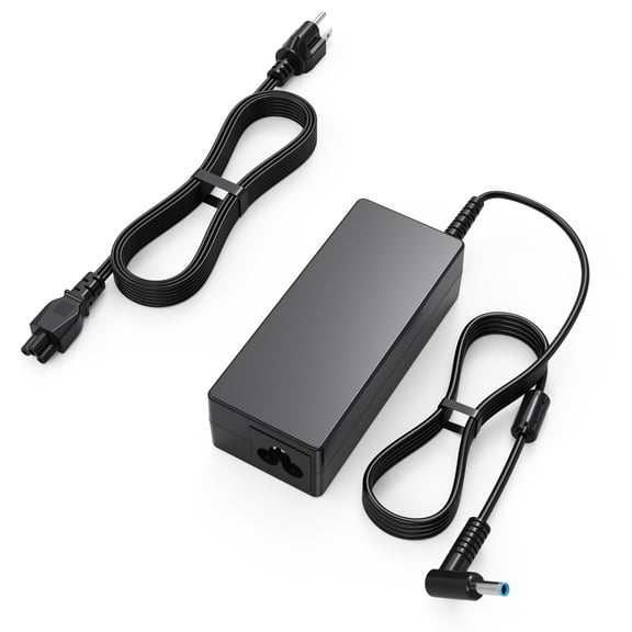 65W AC Adapter Charger for HP Pavilion x360 11 13 15 17, Envy X360 13 15, Zbook 14u G4 G5 15 G3, Elitebook 840 850 845 820 G3 G4 G5 G7 G8 G9, ProBook 640 650 450 430 440 Power Cord Blue Tip