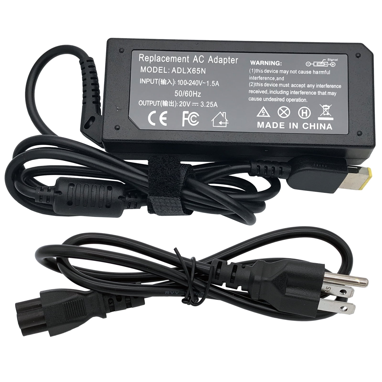 65W AC Adapter For Lenovo L2364A L2264A L2264F Monitor w/PC