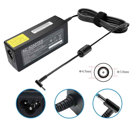 65W Adapter Power Charger For HP Pavilion Laptop Blue Tip 4.5*3.0mm ( ZA-HP-65W-4530-117)