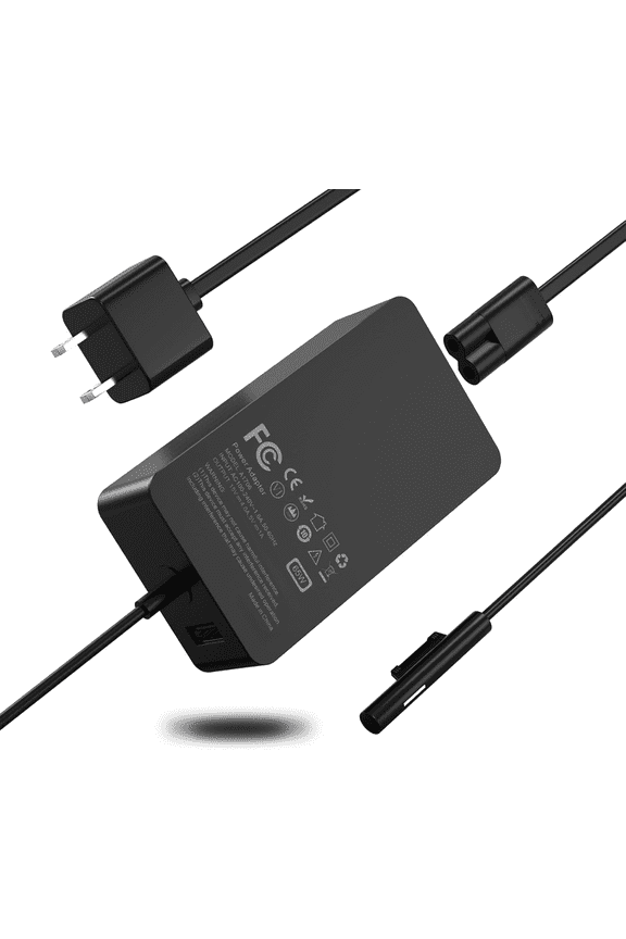 65W Charger Microsoft Surface Charger for Microsoft Surface Pro 3, 4, 5, 6, 9, 8, 7+, X, Windows Surface Laptop 5, 4, 3, 2, 1, Studio, Surface Go Tablets, Surface Book 3, 2, 1 with USB-C port