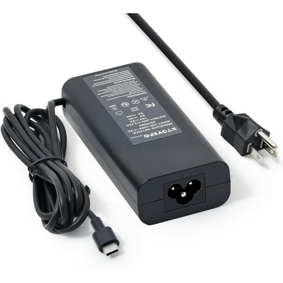 65W Dell USB-C Laptop Charger for Dell Latitude,Chromebook,XPS and Inspiron,Power Supply Cord,Fasting Charging,Portable and Durable Black 65W-Dell Black 65W-Dell