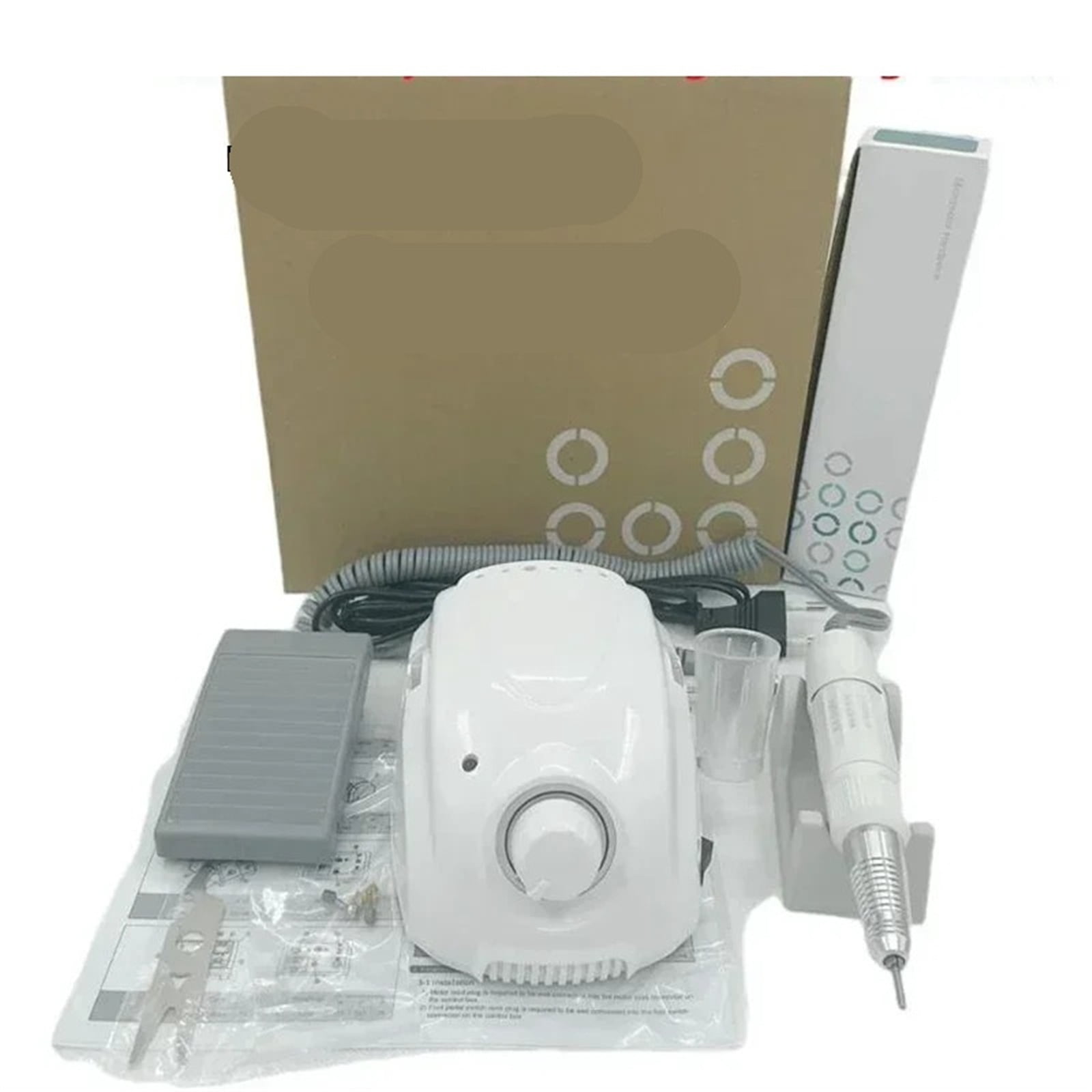 65W Electric Nail Drill Strong Micromotor Control Box DC 30V 35000RPM H200 Handle Milling Machine Manicure Machin
