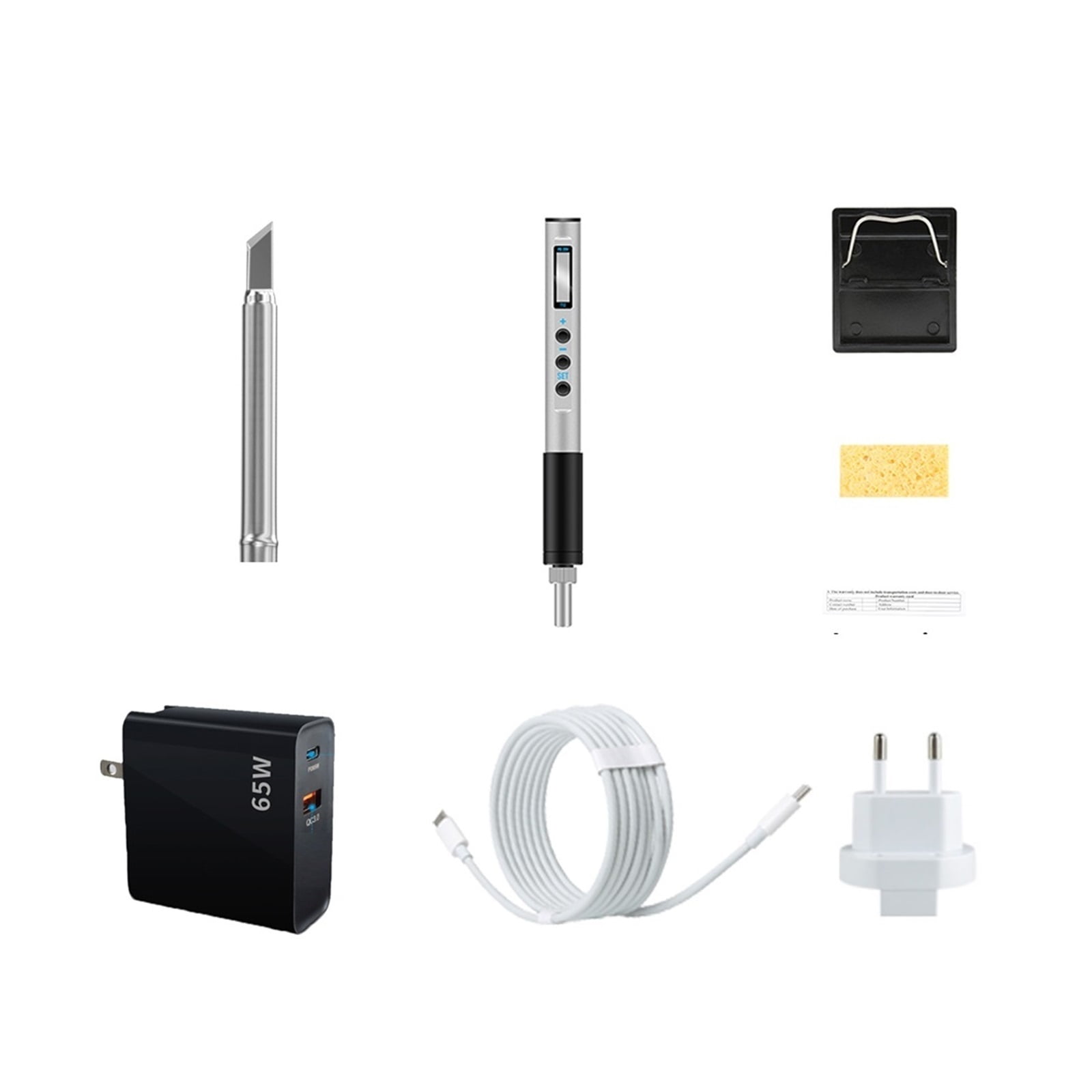 65W Electric Soldering Iron,OLED Display Welding Pen Fast Melting Tin Welding Tool Hand-held Temperature Regulating,Welding Tools ,Accurate Temperature Control
