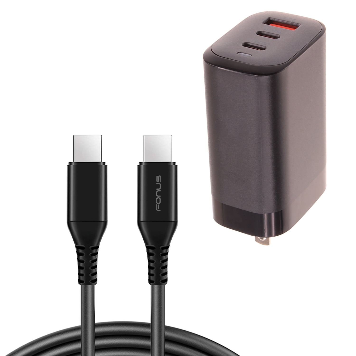 65W Fast Home Wall Charger Compatible With Motorola Moto G 5G (2022,2023,2024,2025,2026) - PD USB-C 6ft Long Cable Type-C Power Cord QC3.0 Adapter