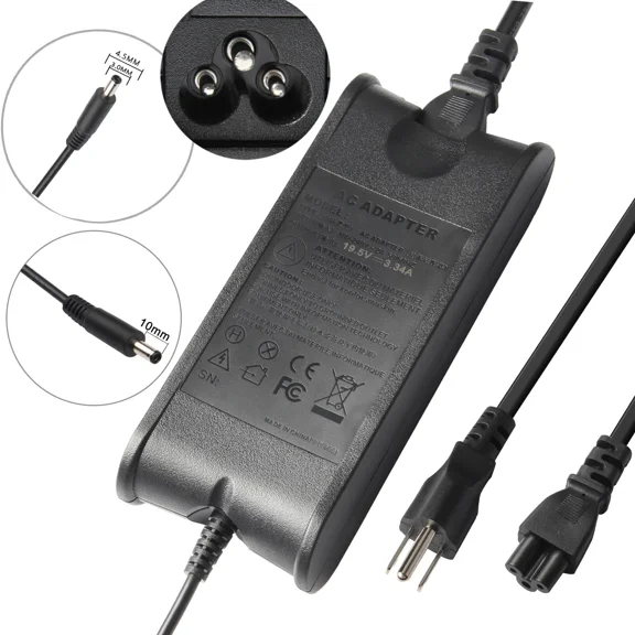 65W For Dell Inspiron AC Adapter LA65NS2-01 Small Tip Charger 4.5mm*3.0mm