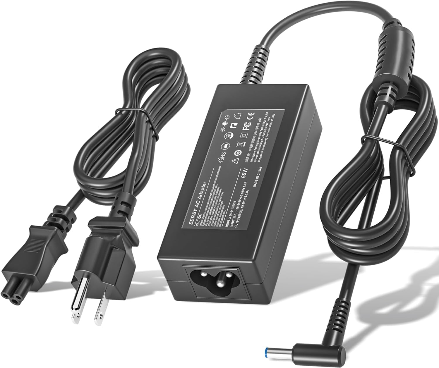 Compatible with HP 65W Laptop Charger, ProBook Charger 640 650 440 455 470 G7 G6 G5, EliteBook Charger 840 850 845 830 820 G9 G8 G4 G3,  Envy 15 17 Stream Pavilion X360 Power Cord 19.5V 3.33A
