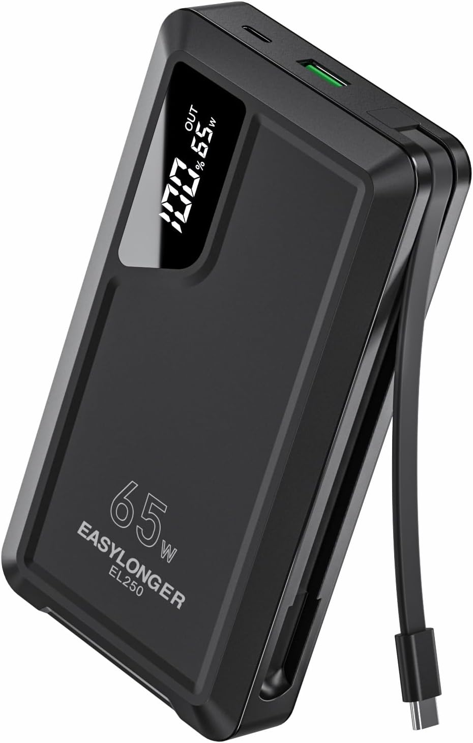 65W Laptop Power Bank EL250, 25000mAh Portable Laptop Charger with