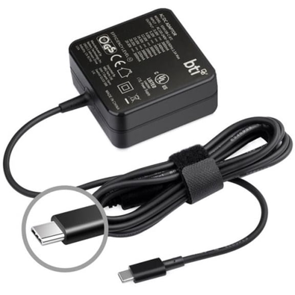 65W Output Power 5V DC Output Voltage USB AC Adapter - Black