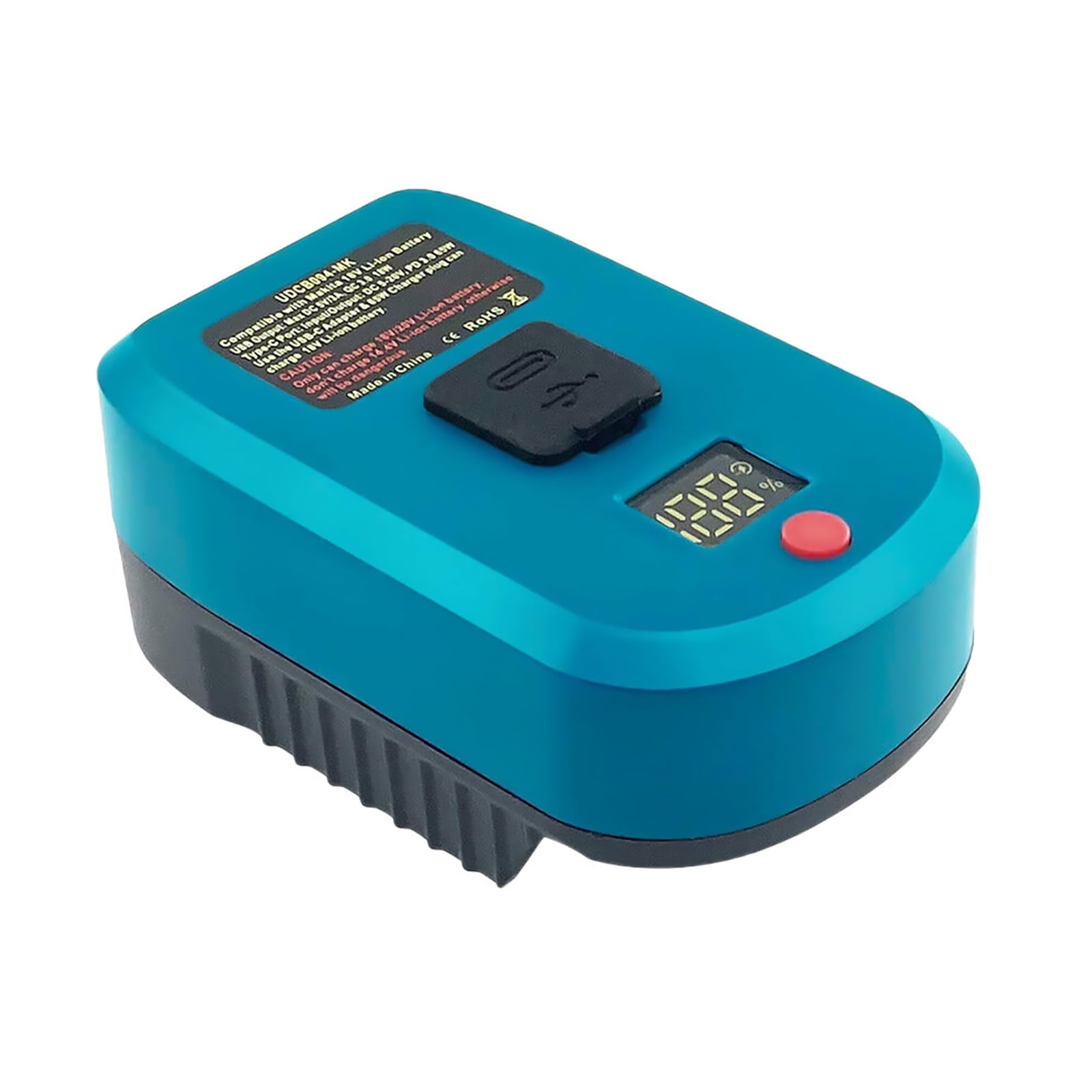 65W PD 3.0 Battery Charger Adapter + 2 USB Outputs for Makita 18V ...