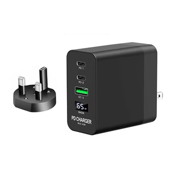 65W PD 3 Port USB Chargers QC3.0 USB C TypeC Mobile Phone Chargers for Phone