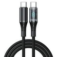 thumbnail image 1 of 65W PD USB C Cable with Digital Display Super Fast Cord Type C Charging P8G2, 1 of 1