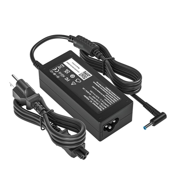 65W Smart Blue Tip Power Adapter Compatible with HP EliteBook,ProBook,Envy Spectre,Pavilion Fast Charging Replacement AC Adapter Cord