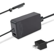 65W Surface Pro Laptop Charger Compatible with Microsoft 11 10 9 8 7 6 5 4 3 X Power Adapter,Surface 1 2 3,Compatible for Both Book Laptop,Works 65W&44W&36W