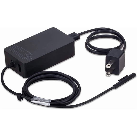 65W Surface Pro Laptop Charger for Microsoft Surface Pro 10/9/8/7/6/5/4/3/X, Windows Surface Laptop 6/5/4/3/2/1, Surface Book 3/2/1, Microsoft Surface Go 3/2/1, Surface Charger Supports 44W 36W