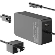 65W Surface Pro Laptop Charger for Microsoft Surface Pro 10, 9, 8, 7+, 7, 6, 5, 4, 3, X, Windows Surface Laptop 6, 5, 4, 3, 2, 1, Surface Go Tablet, Surface Book 3, 2, 1, Support 44W, 36W, LED, 10FT